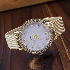 2017 New Fashion Luxury Dress Clock Bracelet Watch Women Rhinestone Crystal Watches Women's Quartz Wrist Watch relojes mujer - watchkarter