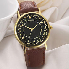 2017 Fashion Women PU Leather Black Watch Women Quartz Wrist Watch Women's PU Leather Strap Watches reloj mujer - watchkarter