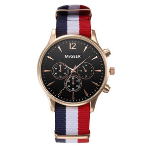 Luxury Fashion Canvas Mens Analog Watch Wrist Watches - watchkarter