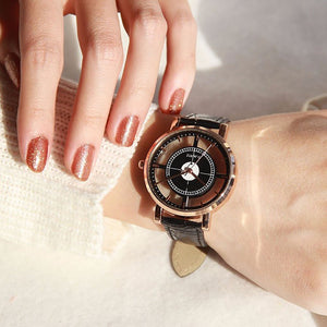 Women Neutral Personality Simple Analog Wrist Delicate Unique Hollow Watch - watchkarter
