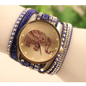 Watch Women Luxury Fashion Elephant Boho Bracelet Women Dress Watches Ladies Quartz Wrist watches montre femme - watchkarter