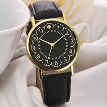 2017 Fashion Women PU Leather Black Watch Women Quartz Wrist Watch Women's PU Leather Strap Watches reloj mujer - watchkarter