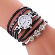 Watch Women 2017 Luxury Fashion Crystal Rhinestone Bracelet Women Dress Watches Ladies Quartz Wristwatches Montre Femme #919 - watchkarter