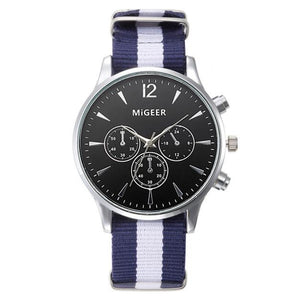 Luxury Fashion Canvas Mens Analog Watch Wrist Watches - watchkarter