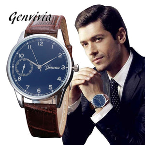 Fashion Brand Luxury Casual Sport Watch Men Genuine Retro Design Leather Quartz Wrist Watch Male Watches Quartz-Watch - watchkarter