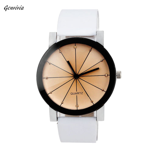 Relogio Masculino Luxury Brand Men Quartz Clock Leather Wrist Watch Round Case Quartz Watch Business Watch - watchkarter