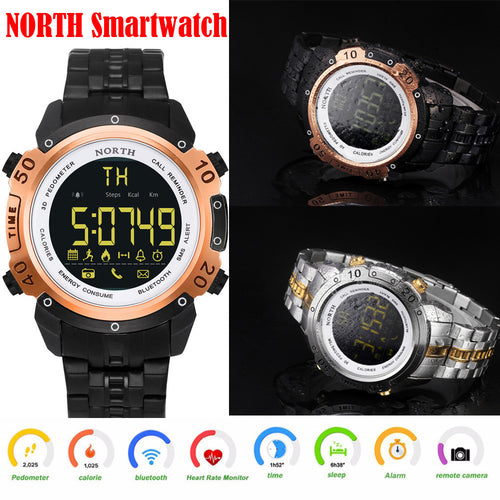 Bluetooth4.0 Smart Watch Stainless Steel Sports Man Running Smartwatch - watchkarter